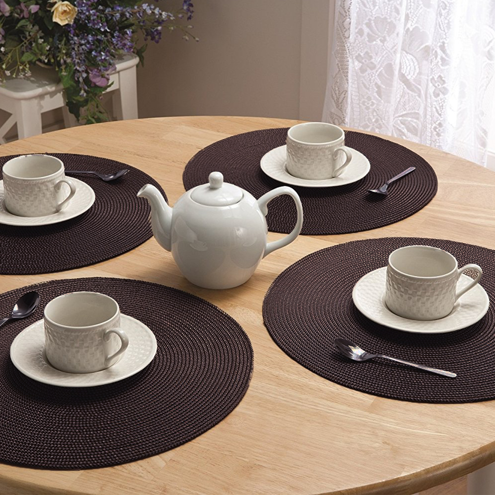 Best Placemats For Round Table, Round Table Placemats Set